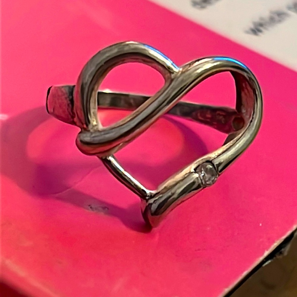 Heart shape Diamond Ring sz8.5